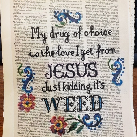JESUS IS MY DRUG - NOT REALLY 420 Framed Print - Picture 1 of 1